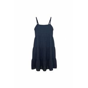 NWOT Old Navy Stripe Sleeveless Tiered Dobby Swing Mini Dress Black Size XS